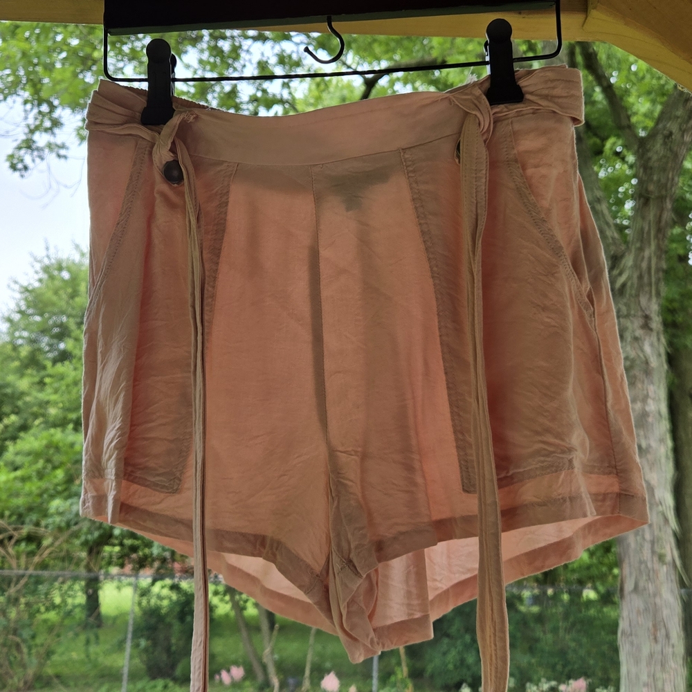 Hype Pink High Waist Shorts Casual Comfort